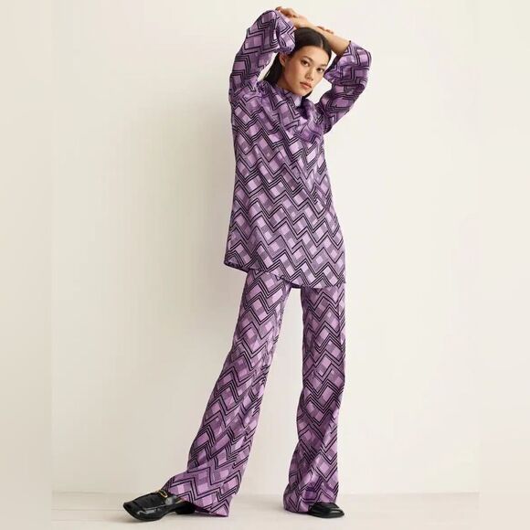 Mango Co-Ord Modest Set Geometric Print - Picture 6 of 7